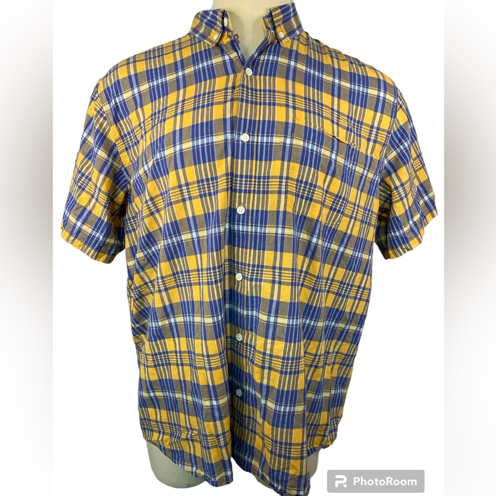 Free Assembly Short Sleeve Button Up Shirt Men’s XXL